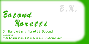 botond moretti business card